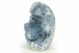 Free-Standing Crystal Filled Celestine Geode - Madagascar #303869-2